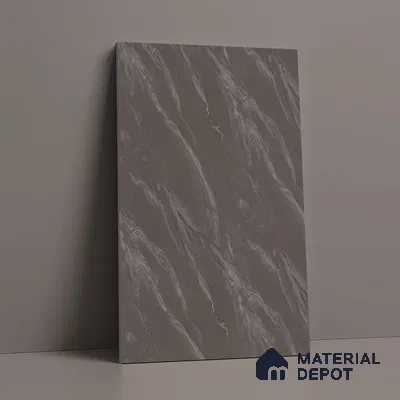 Stone Look LM 19297 Grey Carrara 8 ft x 4 ft Texture Finish Decorative Laminate - 1 mm | Suitable for TV Unit, Wardrobe, Kitchen Cabinets