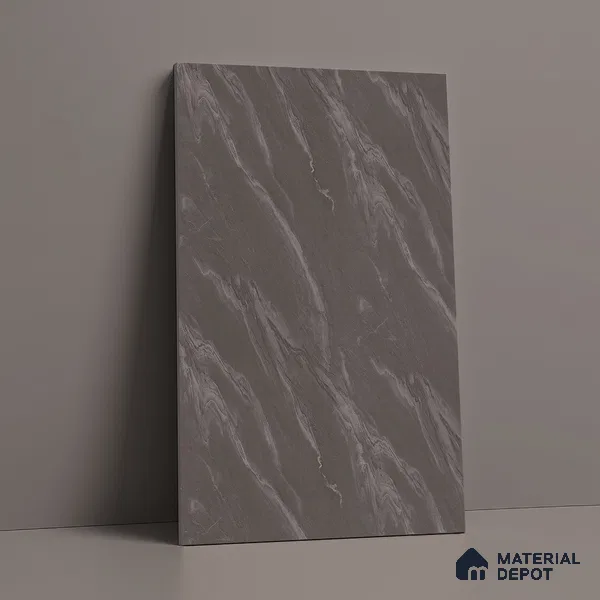 Stone Look LM 19297 Grey Carrara 8 ft x 4 ft Texture Finish Decorative Laminate - 1 mm | Suitable for TV Unit, Wardrobe, Kitchen Cabinets