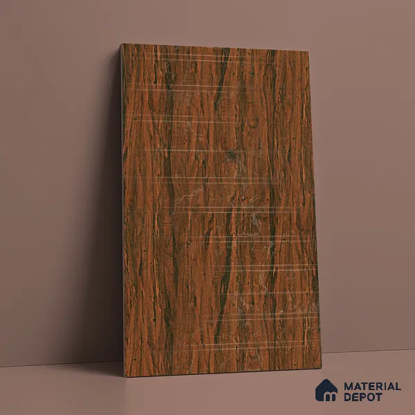 Wooden Look LM 19316 Tropical Wood 8 ft x 4 ft Texture Finish Decorative Laminate - 1 mm | Suitable for TV Unit, Wardrobe, Kitchen Cabinets