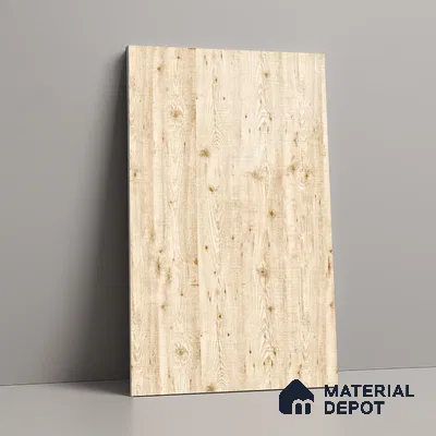 Wooden Look LM 19331 White Tyrol Pine 8 ft x 4 ft Texture Finish Decorative Laminate - 1 mm | Suitable for TV Unit, Wardrobe, Kitchen Cabinets