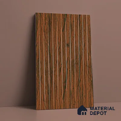 Wooden Look LM 19338 Tropical Wood 8 ft x 4 ft Texture Finish Decorative Laminate - 1 mm | Suitable for TV Unit, Wardrobe, Kitchen Cabinets