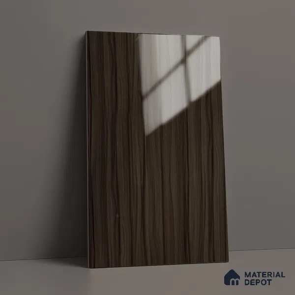 Wooden Look LM 19345 Marshal Mahogany 8 ft x 4 ft Glossy Finish Decorative Laminate - 1 mm | Suitable for TV Unit, Wardrobe, Kitchen Cabinets