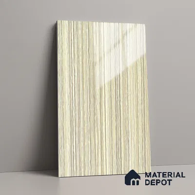 Wooden Look LM 19351 Calvi Craftwood 8 ft x 4 ft Glossy Finish Decorative Laminate - 1 mm | Suitable for TV Unit, Wardrobe, Kitchen Cabinets