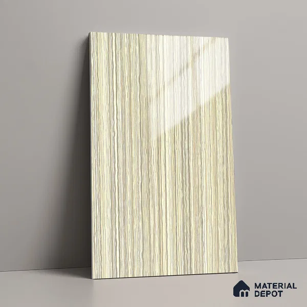 Wooden Look LM 19351 Calvi Craftwood 8 ft x 4 ft Glossy Finish Decorative Laminate - 1 mm | Suitable for TV Unit, Wardrobe, Kitchen Cabinets