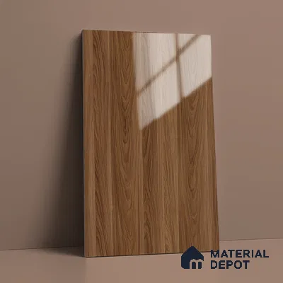 Wooden Look LM 19353 Raw Walnut 8 ft x 4 ft Glossy Finish Decorative Laminate - 1 mm | Suitable for TV Unit, Wardrobe, Kitchen Cabinets