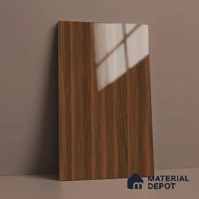 Wooden Look LM 19356 Wattle Juglans 8 ft x 4 ft Glossy Finish Decorative Laminate - 1 mm | Suitable for TV Unit, Wardrobe, Kitchen Cabinets