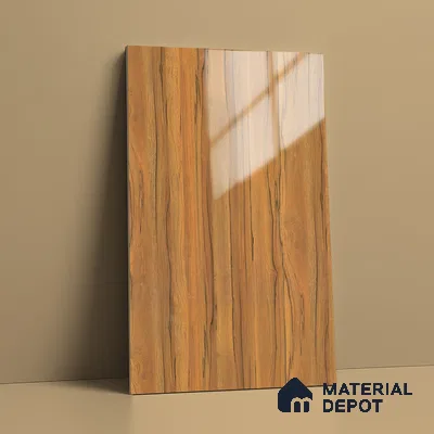 Wooden Look LM 19367 Apple Wood Uk 8 ft x 4 ft Glossy Finish Decorative Laminate - 1 mm | Suitable for TV Unit, Wardrobe, Kitchen Cabinets