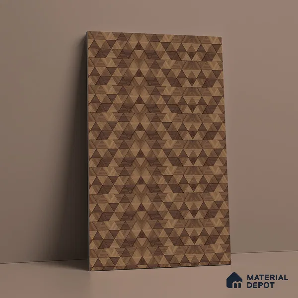 Digital Look LM 19374 Delta Blocks 8 ft x 4 ft Matte Finish Decorative Laminate - 1 mm | Suitable for TV Unit, Wardrobe, Kitchen Cabinets