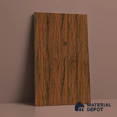 Wooden Look LM 19375 Tropical Wood 8 ft x 4 ft Texture Finish Decorative Laminate - 1 mm | Suitable for TV Unit, Wardrobe, Kitchen Cabinets