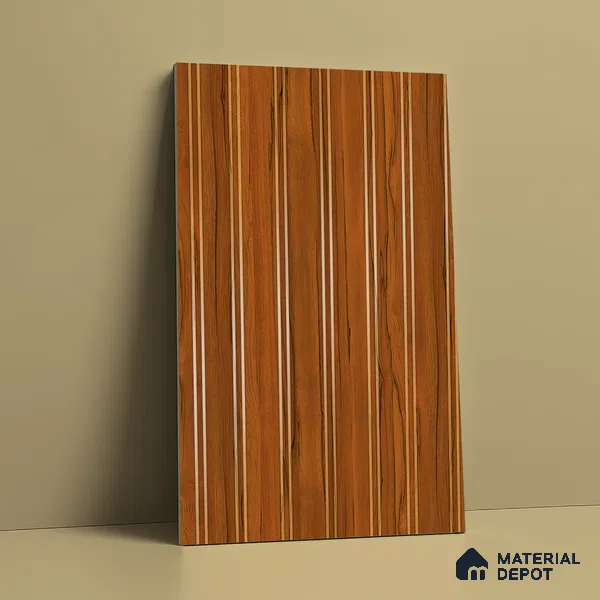 Wooden Look LM 19379 Apple Wood Usa 8 ft x 4 ft Texture Finish Decorative Laminate - 1 mm | Suitable for TV Unit, Wardrobe, Kitchen Cabinets