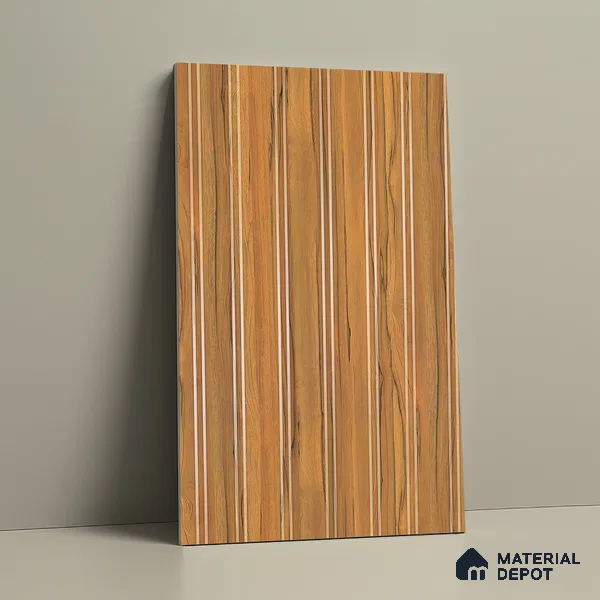 Wooden Look LM 19380 Apple Wood Uk 8 ft x 4 ft Texture Finish Decorative Laminate - 1 mm | Suitable for TV Unit, Wardrobe, Kitchen Cabinets