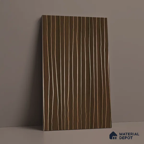 Wooden Look LM 19384 Wales Walnut 8 ft x 4 ft Texture Finish Decorative Laminate - 1 mm | Suitable for TV Unit, Wardrobe, Kitchen Cabinets