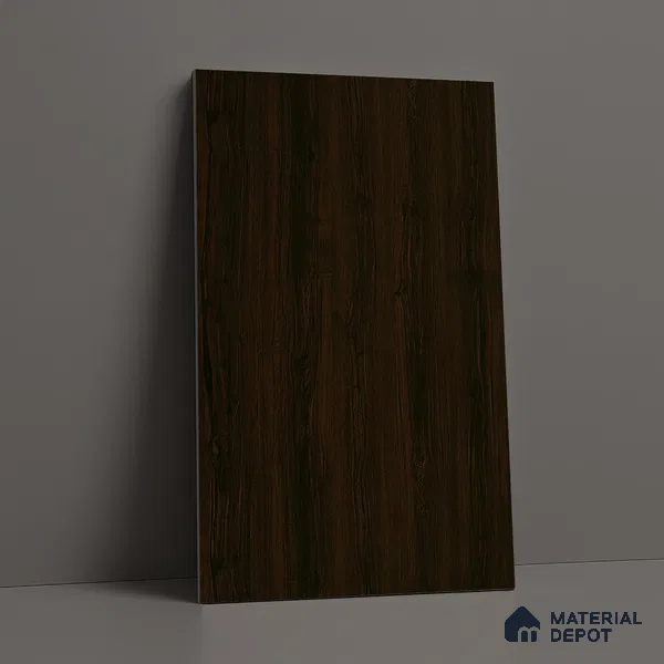 Wooden Look LM 19399 Catania Chestnut 8 ft x 4 ft Suede Finish Decorative Laminate - 1 mm | Suitable for TV Unit, Wardrobe, Kitchen Cabinets