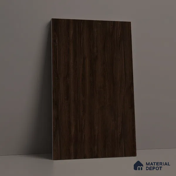 Wooden Look LM 19409 Walsall Walnut 8 ft x 4 ft Suede Finish Decorative Laminate - 1 mm | Suitable for TV Unit, Wardrobe, Kitchen Cabinets