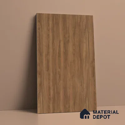 Wooden Look LM 19410 Waco Walnut 8 ft x 4 ft Suede Finish Decorative Laminate - 1 mm | Suitable for TV Unit, Wardrobe, Kitchen Cabinets