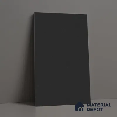 LM 19421 Charcoal Black Solid Color Suede Finish 8 ft x 4 ft Decorative Laminate - 1 mm | Suitable for Living Room, Kitchen, Office