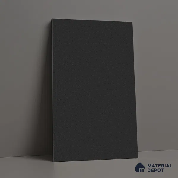 LM 19421 Charcoal Black Solid Color Suede Finish 8 ft x 4 ft Decorative Laminate - 1 mm | Suitable for Living Room, Kitchen, Office