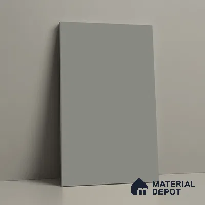 LM 19424 B Cool Grey Solid Color Matte Finish 8 ft x 4 ft Decorative Laminate - 1 mm | Suitable for Living Room, Kitchen, Office