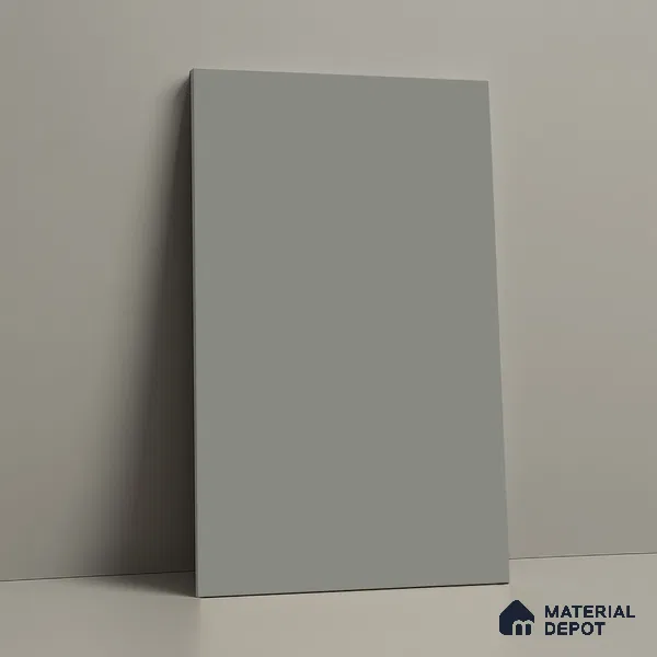 LM 19424 B Cool Grey Solid Color Matte Finish 8 ft x 4 ft Decorative Laminate - 1 mm | Suitable for Living Room, Kitchen, Office