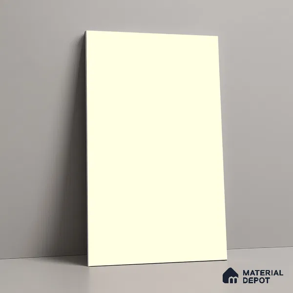 LM 19441 H Off White Solid Color Matte Finish 8 ft x 4 ft Decorative Laminate - 1 mm | Suitable for Living Room, Kitchen, Office