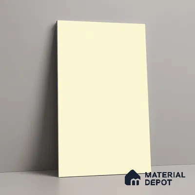 LM 19441 P Frosty White Solid Color Suede Finish 8 ft x 4 ft Decorative Laminate - 1 mm | Suitable for Living Room, Kitchen, Office
