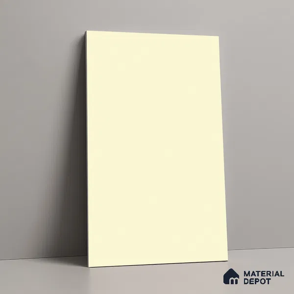 LM 19441 P Frosty White Solid Color Suede Finish 8 ft x 4 ft Decorative Laminate - 1 mm | Suitable for Living Room, Kitchen, Office