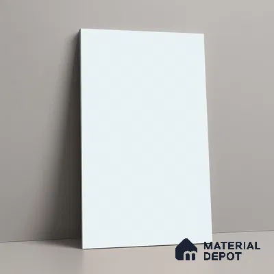 LM 19442 E white Solid Color Suede Finish 8 ft x 4 ft Decorative Laminate - 1 mm | Suitable for Living Room, Kitchen, Office