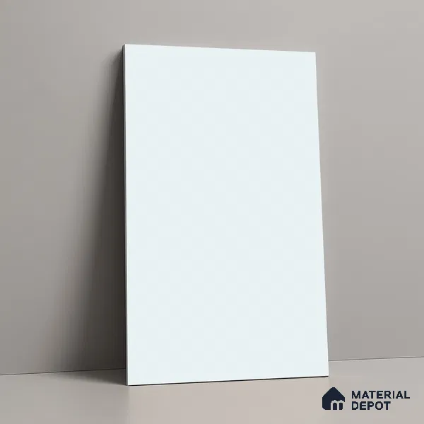 LM 19442 E white Solid Color Suede Finish 8 ft x 4 ft Decorative Laminate - 1 mm | Suitable for Living Room, Kitchen, Office
