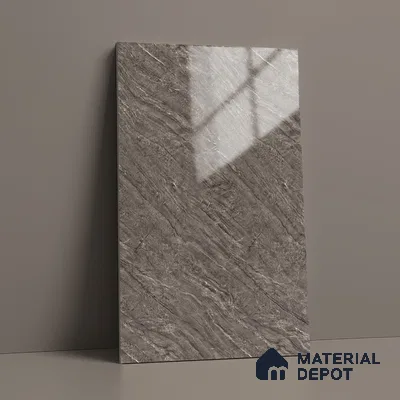 LM 19452 D Rough Carrara Marble High Gloss Finish 8 ft x 4 ft Decorative Laminate - 1 mm | Suitable for TV Unit, Wardrobe, Kitchen Cabinets