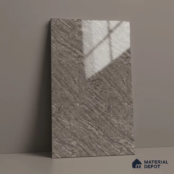 LM 19452 D Rough Carrara Marble High Gloss Finish 8 ft x 4 ft Decorative Laminate - 1 mm | Suitable for TV Unit, Wardrobe, Kitchen Cabinets
