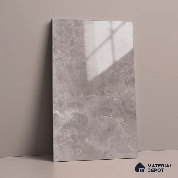 LM 19464 B Prism Purity Marble High Gloss Finish 8 ft x 4 ft Decorative Laminate - 1 mm | Suitable for TV Unit, Wardrobe, Kitchen Cabinets