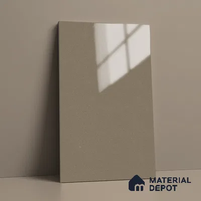 LM 19467 Beige Metallic High Gloss Finish 8 ft x 4 ft Decorative Laminate - 1 mm | Suitable for TV Unit, Wardrobe, Kitchen Cabinets