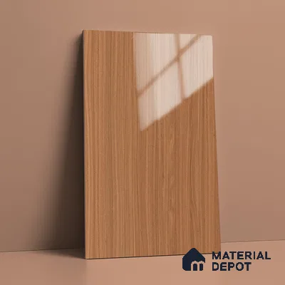 Wooden Look LM 19484 D Chesterfield Oak Wood High Gloss Finish 8 ft x 4 ft Decorative Laminate - 1 mm | Suitable for TV Unit, Wardrobe, Kitchen Cabinets