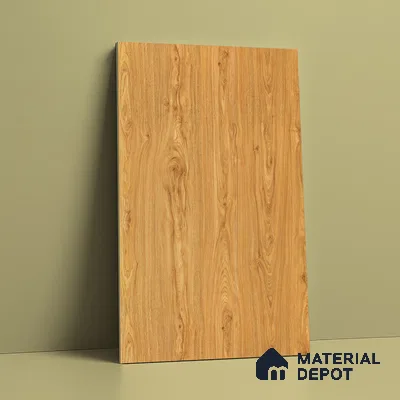 Wooden Look LM 19488 C Metallic Teak Super Matte Finish 8 ft x 4 ft Decorative Laminate - 1 mm | Suitable for TV Unit, Wardrobe, Kitchen Cabinets