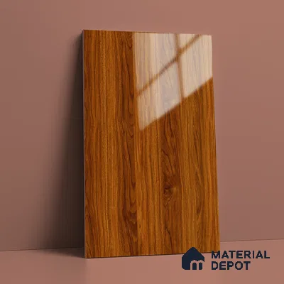Wooden Look LM 19493 H Wyoming Maple Wood High Gloss Finish 8 ft x 4 ft Decorative Laminate - 1 mm | Suitable for TV Unit, Wardrobe, Kitchen Cabinets