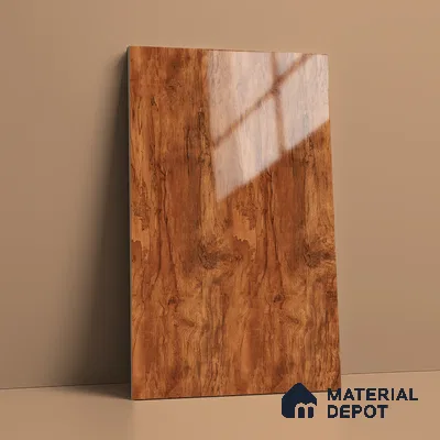 Wooden Look LM 19500 B Novacento Pine Wood High Gloss Finish 8 ft x 4 ft Decorative Laminate - 1 mm | Suitable for TV Unit, Wardrobe, Kitchen Cabinets