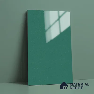 LM 19507 Glade Green Sheen Shine High Gloss Finish 8 ft x 4 ft Decorative Laminate - 1 mm | Suitable for TV Unit, Wardrobe, Kitchen Cabinets