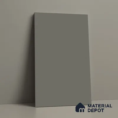LM 21059 D Steelmist Grey Solid Color Suede Finish 8 ft x 4 ft Decorative Laminate - 1 mm | Suitable for Living Room, Kitchen, Office