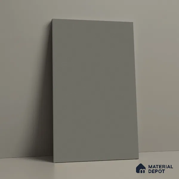 LM 21059 D Steelmist Grey Solid Color Suede Finish 8 ft x 4 ft Decorative Laminate - 1 mm | Suitable for Living Room, Kitchen, Office