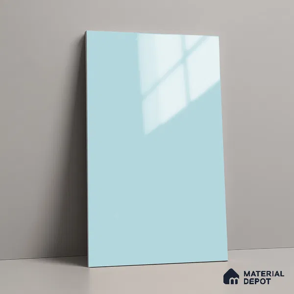 LM 21062 D Seawyn Solid Color Glossy Finish 8 ft x 4 ft Decorative Laminate - 1 mm | Suitable for Living Room, Kitchen, Office