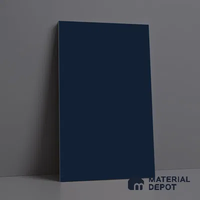 LM 21070 D Midnight Navy Sliky Matte Finish 8 ft x 4 ft Decorative Laminate - 1 mm | Suitable for Living Room, Kitchen, Office