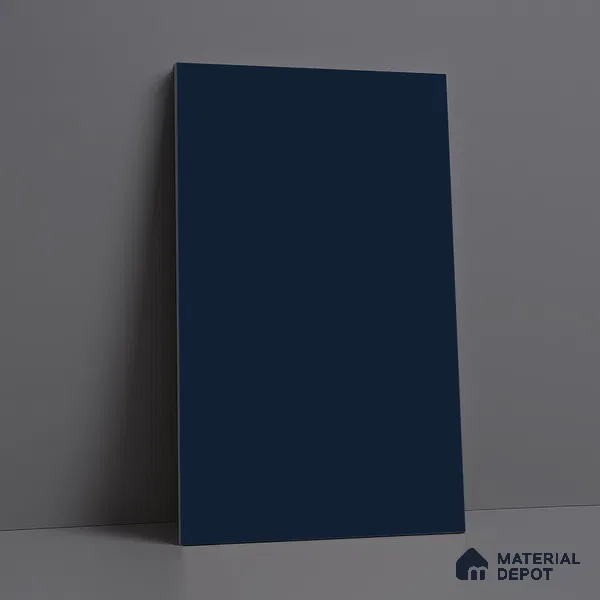 LM 21070 D Midnight Navy Sliky Matte Finish 8 ft x 4 ft Decorative Laminate - 1 mm | Suitable for Living Room, Kitchen, Office