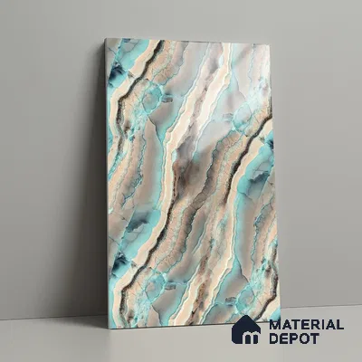 LM 21099 Molten Design Digital High Gloss Finish 8 ft x 4 ft Decorative Laminate - 1 mm | Suitable for TV Unit, Wardrobe, Kitchen Cabinets