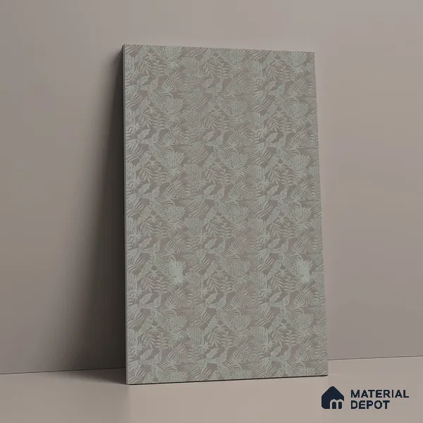 Patterned Look LM 21106 Satin Botanical Leaf Super Matte Finish 8 ft x 4 ft Decorative Laminate - 1 mm | Suitable for Bedroom, TV Unit, Wardrobe