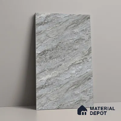 Stone Look LM 21107 E Glacier Mist Lime Stone Texture Finish 8 ft x 4 ft Decorative Laminate - 1 mm | Suitable for TV Unit, Wardrobe, Kitchen Cabinets