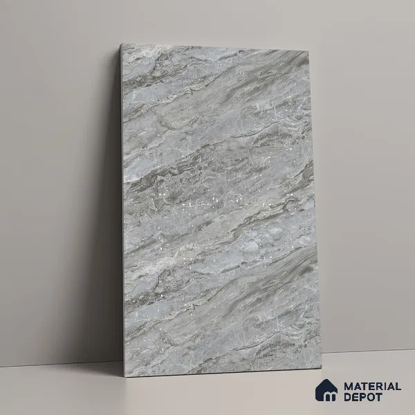 Stone Look LM 21107 E Glacier Mist Lime Stone Texture Finish 8 ft x 4 ft Decorative Laminate - 1 mm | Suitable for TV Unit, Wardrobe, Kitchen Cabinets