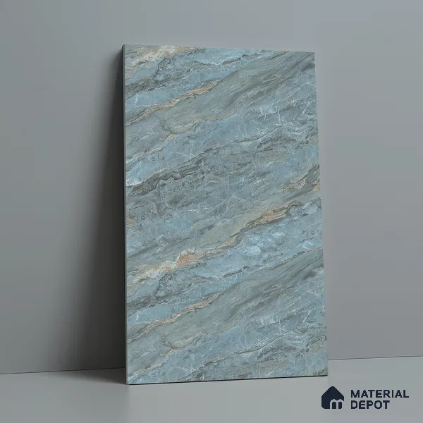LM 21108 Ocean Marble Royal Marble Texture Finish 8 ft x 4 ft Decorative Laminate - 1 mm | Suitable for TV Unit, Wardrobe, Kitchen Cabinets