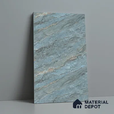 LM 21108 E Ocean Marble Lime Stone Texture Finish 8 ft x 4 ft Decorative Laminate - 1 mm | Suitable for TV Unit, Wardrobe, Kitchen Cabinets