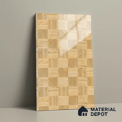 Marble Look LM 21111 Sienna Matrix Marble High Gloss Finish 8 ft x 4 ft Decorative Laminate - 1 mm | Suitable for TV Unit, Wardrobe, Kitchen Cabinets