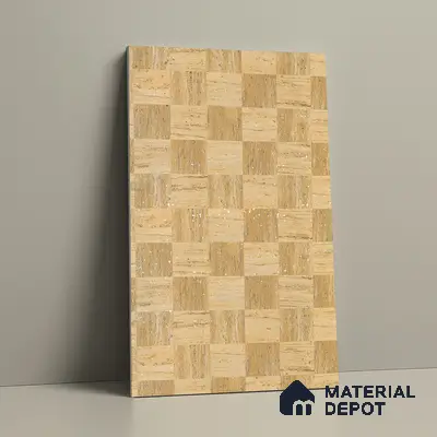 Stone Look LM 21111 B Sienna Matrix Lime Stone Texture Finish 8 ft x 4 ft Decorative Laminate - 1 mm | Suitable for TV Unit, Wardrobe, Kitchen Cabinets